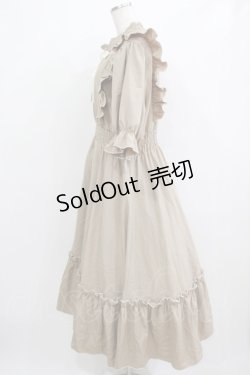 画像2: m petit by misako / NINA'SコラボAMハイショクメローワンピース 4L ベージュ H-26-01-30-006-LO-OP-NS-ZH