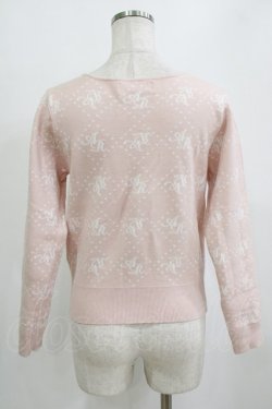 画像3: Ank Rouge / ストーンモノグラムニット M ピンク H-26-01-30-056-CA-TO-NS-ZH