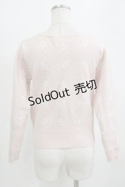 画像3: Ank Rouge / ストーンモノグラムニット M ピンク H-26-01-30-056-CA-TO-NS-ZH