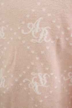 画像4: Ank Rouge / ストーンモノグラムニット M ピンク H-26-01-30-056-CA-TO-NS-ZH