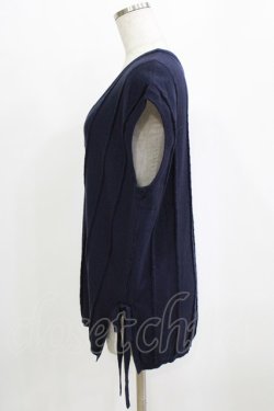 画像2: an another angelus / 細ケーブルニットベスト Free NAVY H-26-01-30-058-CA-TO-NS-ZH