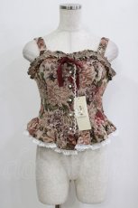 画像1: Victorian maiden / 薔薇ゴブランタペストリーフリルビスチェ Free Bordeaux H-26-01-30-062-CL-JA-NS-ZH (1)