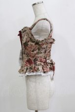 画像2: Victorian maiden / 薔薇ゴブランタペストリーフリルビスチェ Free Bordeaux H-26-01-30-062-CL-JA-NS-ZH (2)