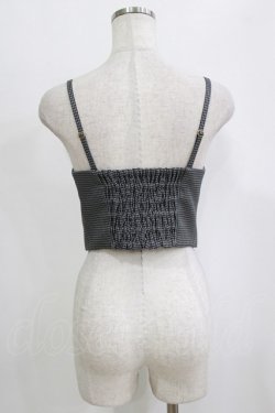 画像3: an another angelus / ミニチェックビスチェ サイズ2 GRAY×BK H-26-01-30-063-CA-TO-NS-ZH