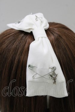 画像2: Ank Rouge / Be mqinチャームカチューシャ  ホワイト H-26-01-30-078-CA-AC-NS-ZH