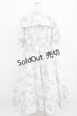 画像3: m petit by misako / トワルドジュイOPハンソデ 4L オフ/ブルー H-26-01-30-001-LO-OP-NS-ZH