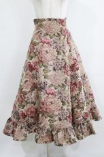 画像1: Victorian maiden / 薔薇ゴブランタペストリーハイウエストスカート Free Bordeaux H-26-01-30-012-CL-OP-NS-ZH (1)