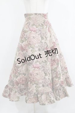 画像1: Victorian maiden / 薔薇ゴブランタペストリーハイウエストスカート Free Bordeaux H-26-01-30-012-CL-OP-NS-ZH