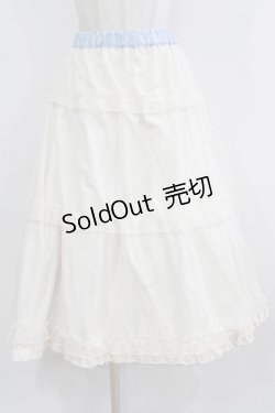 画像5: m petit by misako / NINA'S RVパニエスカート 4L サックス/アイボリー リバーシブル H-26-01-30-014-LO-SK-NS-ZH