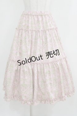 画像1: m petit by misako / NINA'S RVパニエスカート 4L ピンク/アイボリー リバーシブル H-26-01-30-015-LO-SK-NS-ZH