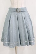 Kurumi Collaboration / フレアマリンアカデミアスカート 4L サックス H-26-01-30-016-GO-SK-NS-ZH