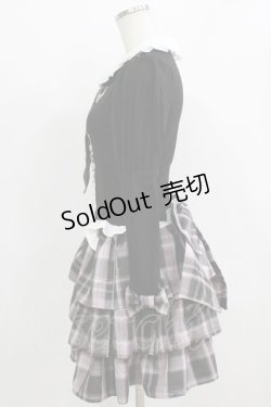 画像2: Ank Rouge / ラフォーレ原宿店限定/お姫様ネクタイワンピース M ブラック/ピンク H-26-01-30-019-CA-OP-NS-ZH