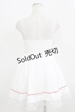 画像3: Me roir / レースドーリーキャミワンピース M オフ/レッド H-26-01-30-020-GO-OP-NS-ZH