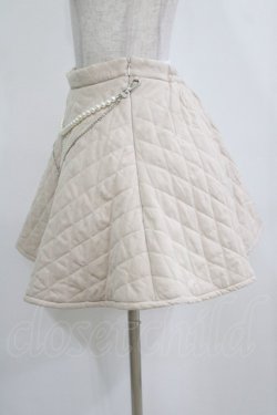 画像2: Me roir / キルティングスカート M ベージュ H-26-01-30-021-GO-SK-NS-ZH