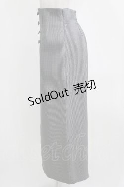 画像2: an another angelus / ミニチェックハイウエストタイトスカート サイズ2 GRAY×BLACK H-26-01-30-022-CA-SK-NS-ZH
