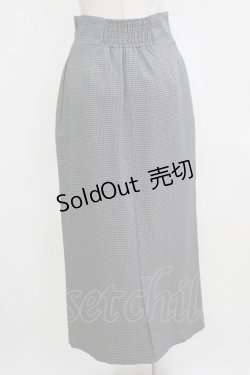 画像3: an another angelus / ミニチェックハイウエストタイトスカート サイズ2 GRAY×BLACK H-26-01-30-022-CA-SK-NS-ZH
