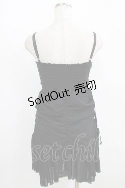 画像3: Me roir / ギャザーチュールキャミワンピース M ブラック H-26-01-30-024-GO-OP-NS-ZH