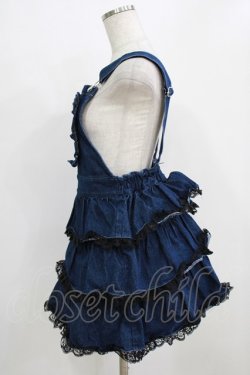 画像2: Ank Rouge / Bemqinデニムジャンパースカート M ネイビー H-26-01-30-025-CA-OP-NS-ZH