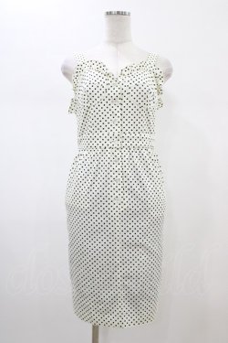 画像1: MILK / Arielジャンパースカート  オフ×ブラックドット H-26-02-01-1031-ML-OP-KB-ZH