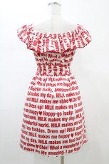 画像2: MILK / Messageサンドレス  レッドプリント H-26-02-01-1032-ML-OP-KB-ZH (2)