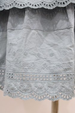 画像3: Sheglit / フラワーブーケのレーススカート  ダルブルー H-26-02-01-1034-EL-SK-KB-ZH