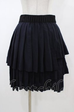 画像1: Jane Marple Dans Le Salon / ランダムプリーツスカート  ネイビー H-26-02-01-1035-JM-SK-KB-ZH