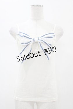 画像1: Emily Temple cute / リボンキャミソール  オフ H-26-02-01-1039-ET-TO-KB-ZH