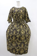 画像1: Jane Marple Dans Le Salon / Marie Antoinette drawstring sleeve dress M ブラウン H-26-02-01-1005-JM-OP-AK-ZH (1)