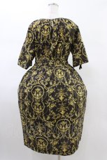画像2: Jane Marple Dans Le Salon / Marie Antoinette drawstring sleeve dress M ブラウン H-26-02-01-1005-JM-OP-AK-ZH (2)