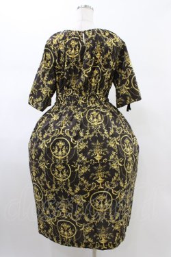 画像2: Jane Marple Dans Le Salon / Marie Antoinette drawstring sleeve dress M ブラウン H-26-02-01-1005-JM-OP-AK-ZH