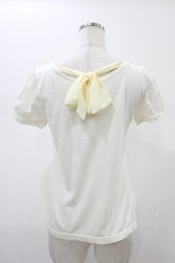 画像2: Emily Temple cute / バックリボンパフカットソー  オフ H-26-02-01-1044-ET-TO-KB-ZH