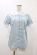 Nile Perch / 小花柄ブラウス  サックス H-26-02-01-1049-LO-BL-KB-ZH