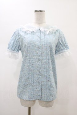 画像1: Nile Perch / 小花柄ブラウス  サックス H-26-02-01-1049-LO-BL-KB-ZH
