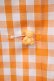 画像3: Nile Perch / ギンガムチェックリボンブラウス  オレンジ H-26-02-01-1051-LO-BL-KB-ZH (3)