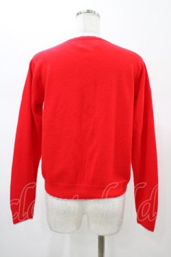 画像2: Nile Perch / うさぎカーディガン  赤 H-26-02-01-1052-LO-TO-KB-ZH