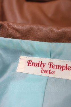 画像4: Emily Temple cute / スカラップレザージャケット  ブラウン H-26-02-01-1053-ET-JA-KB-ZH