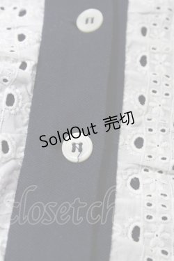 画像4: Jane Marple / レース付ポロトップス  ネイビー H-26-02-01-1054-JM-TO-KB-ZH