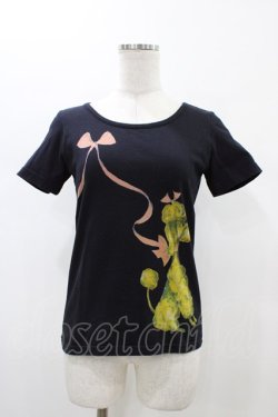 画像1: Emily Temple cute / プードル半袖カットソー  ブラック H-26-02-01-1056-ET-TO-KB-ZH