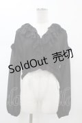 MR corset / レースフリルシフォンボレロ  ブラック H-26-02-01-1057-PU-TO-KB-ZH