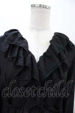 画像3: MR corset / レースフリルシフォンボレロ  ブラック H-26-02-01-1057-PU-TO-KB-ZH
