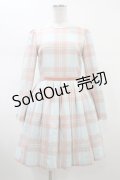 MILK / graceチェックドレス  ミント×シェル H-26-02-01-1009-ML-OP-KB-ZH