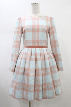 画像1: MILK / graceチェックドレス  ミント×シェル H-26-02-01-1009-ML-OP-KB-ZH