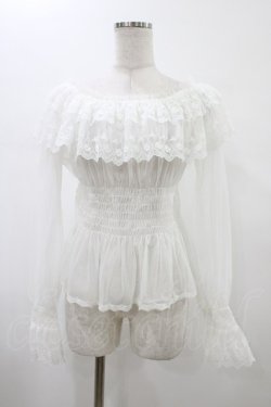 画像1: abilletage / チュールドレストップス  ホワイト H-26-02-01-1003-GO-TO-KB-ZH