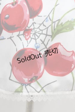 画像3: MILK / タランチェリースリップドレス  ホワイト×レッドチェリー H-26-02-01-1019-ML-OP-KB-ZH