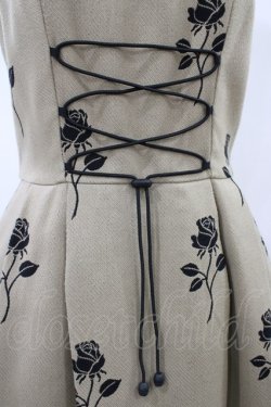 画像3: MILK / Rose Jacquardジャンパースカート  ベージュベース H-26-02-01-1025-ML-OP-KB-ZH