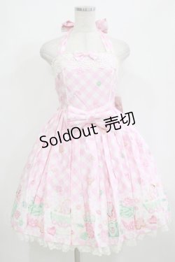 画像1: Angelic Pretty / Sugar Fairy Cakeホルターネックジャンパースカート Free ピンク H-26-02-02-003-AP-OP-NS-ZH