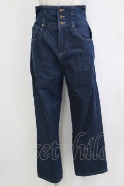 画像1: Fi.n.t / バックレースアップストレートデニムパンツ S INDIGO H-26-02-02-026-CA-PA-NS-ZH