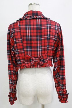画像3: axes femme kawaii / タータンチェックジャケット M レッド H-26-02-02-030-AX-JA-NS-ZH