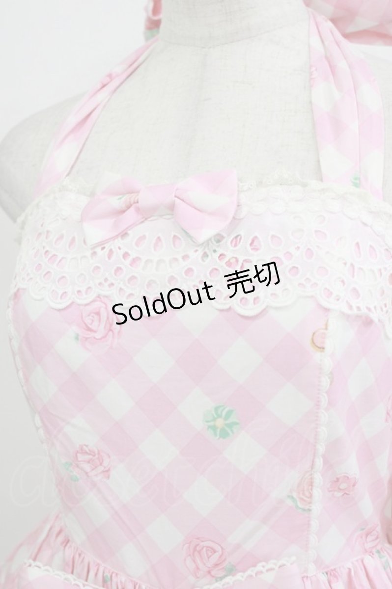 画像5: Angelic Pretty / Sugar Fairy Cakeホルターネックジャンパースカート Free ピンク H-26-02-02-003-AP-OP-NS-ZH (5)