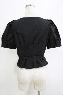 画像3: an another angelus / コルセットタックブラウス Free BLACK H-26-02-02-041-CA-BL-NS-ZH